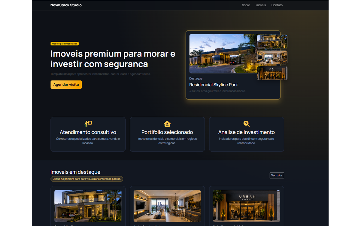Modelo imobiliaria